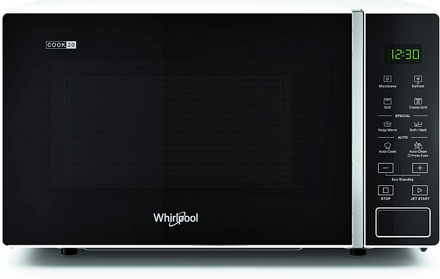 Lò vi sóng Whirlpool để bàn 20L MS2003WV - Hàng Chính Hãng