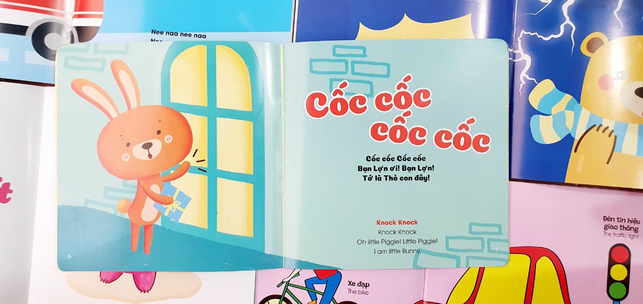 Ehon song ngữ Anh - Việt (Bộ 5 cuốn) -  Bộ sách nuôi dưỡng tâm hồn bé 0 - 6 tuổi - Kèm file nghe