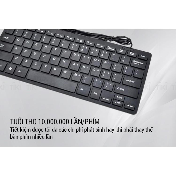 Bàn phím mini dùng cho máy tính, laptop nhỏ gọn, tiện lợi