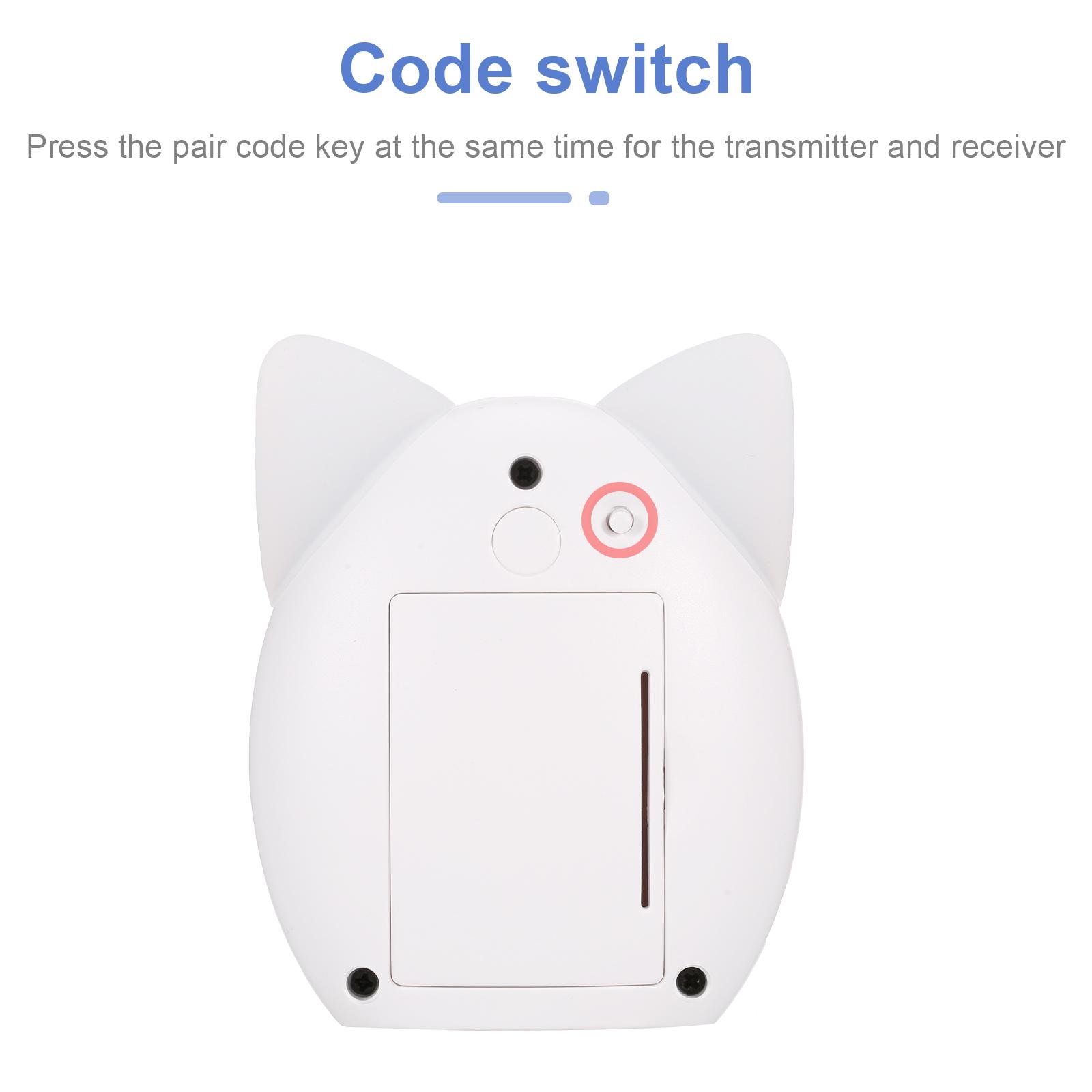 Bộ đàm không dây Màn hình em bé Ánh sáng ban đêm Phát nhạc