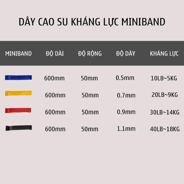 Bộ 5 Dây Kháng Lực Tập Mông Đùi