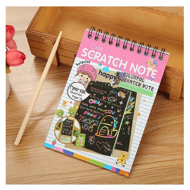 Sổ Ma Thuật - Sổ Scratch Note Cầu Vồng (10*14.5cm)