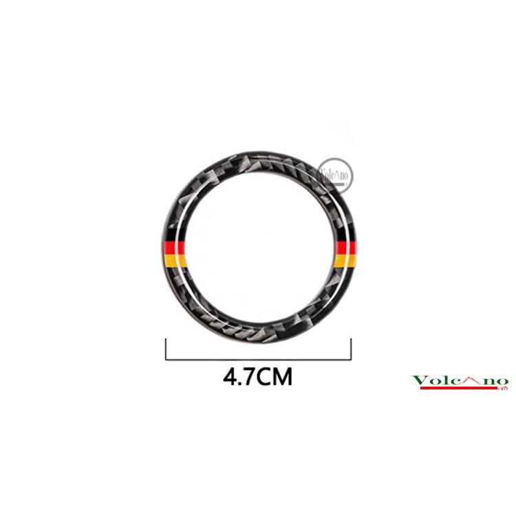 Vòng Carbon Dán Viền Công Tắc Đề Nổ Xe Mercedes-Benz C-Class W205 / W213 / GLC