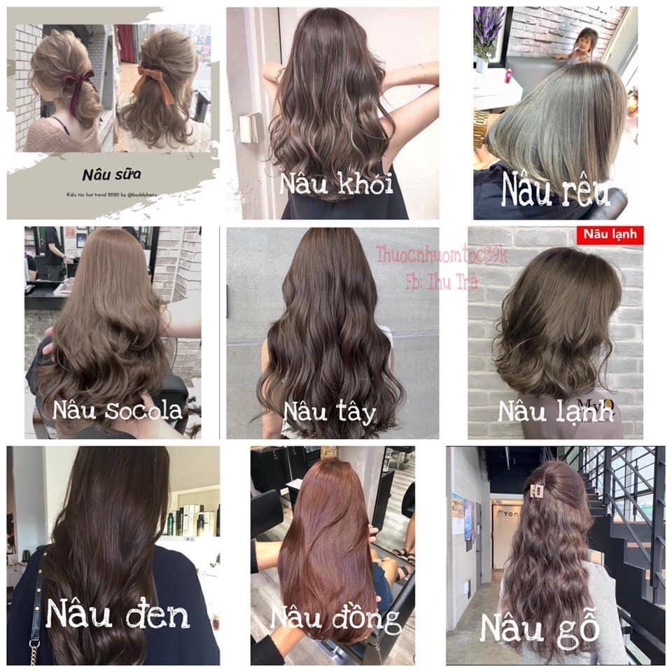 Thuốc Nhuộm Tóc Tone Nâu Hot trend