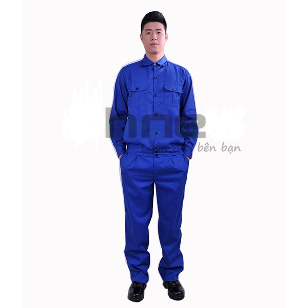 Áo bảo hộ lao động vải kaki xanh công nhân  (chỉ có áo) - XL