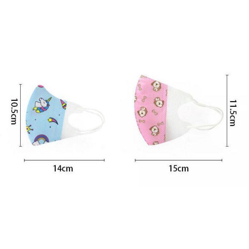 Khẩu trang 3d hoạt hình dễ thương cho bé 1 túi 5c