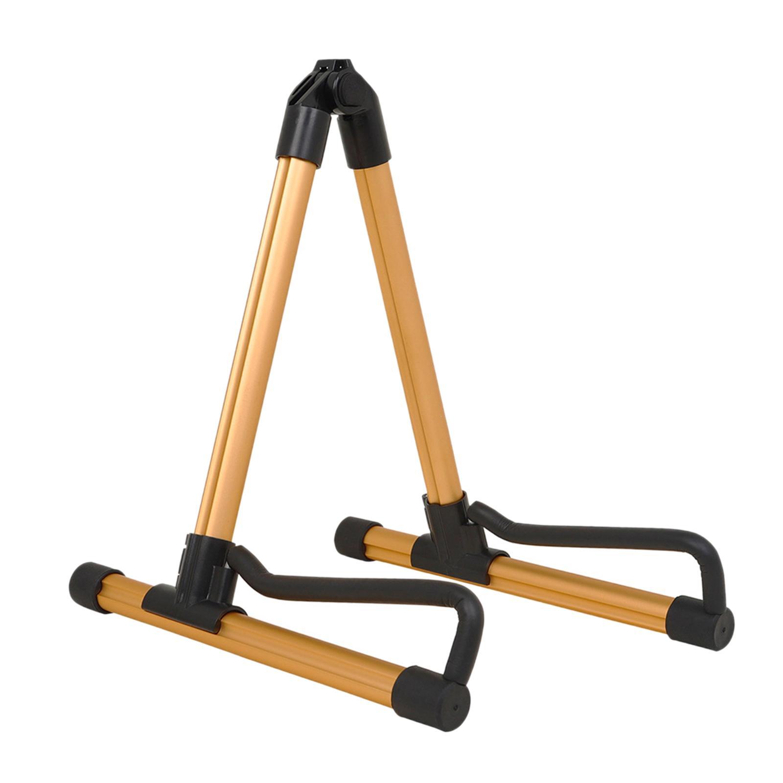 Aluminum alloy guitar floor stand holder Golden