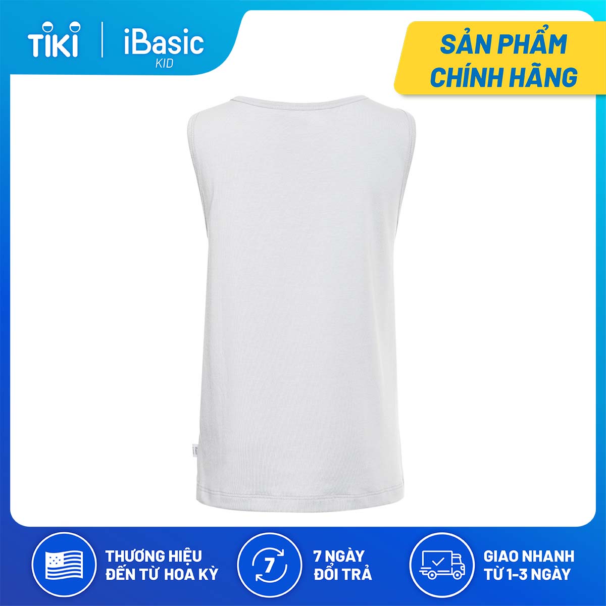 Bộ áo thun cotton mặc nhà bé trai ba lỗ hình in iBasic HOMB006T và quần HOMB006B