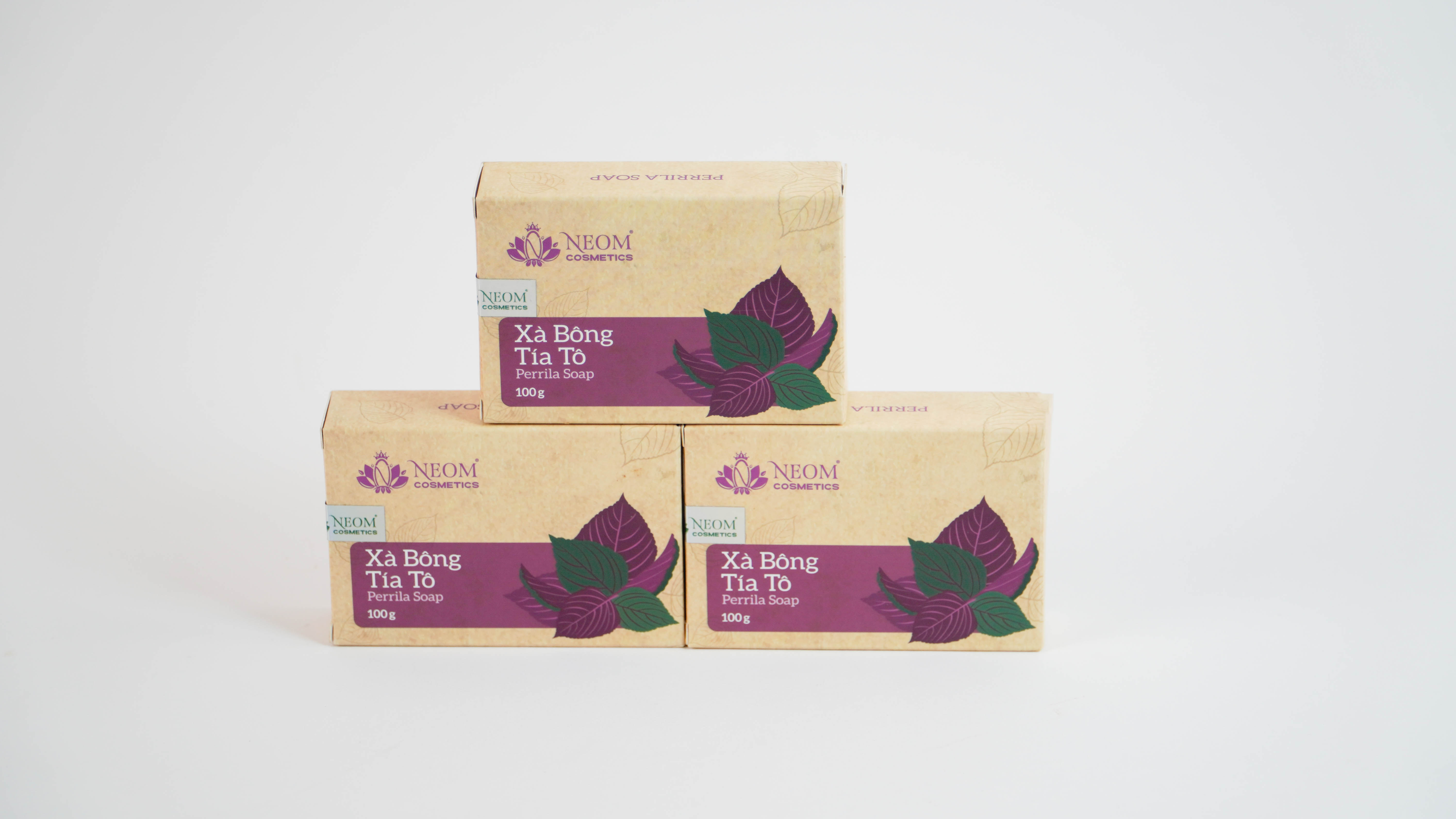 Xà Bông Tía Tô Dưỡng Da Tự Nhiên Cao Cấp - Perilla Soap