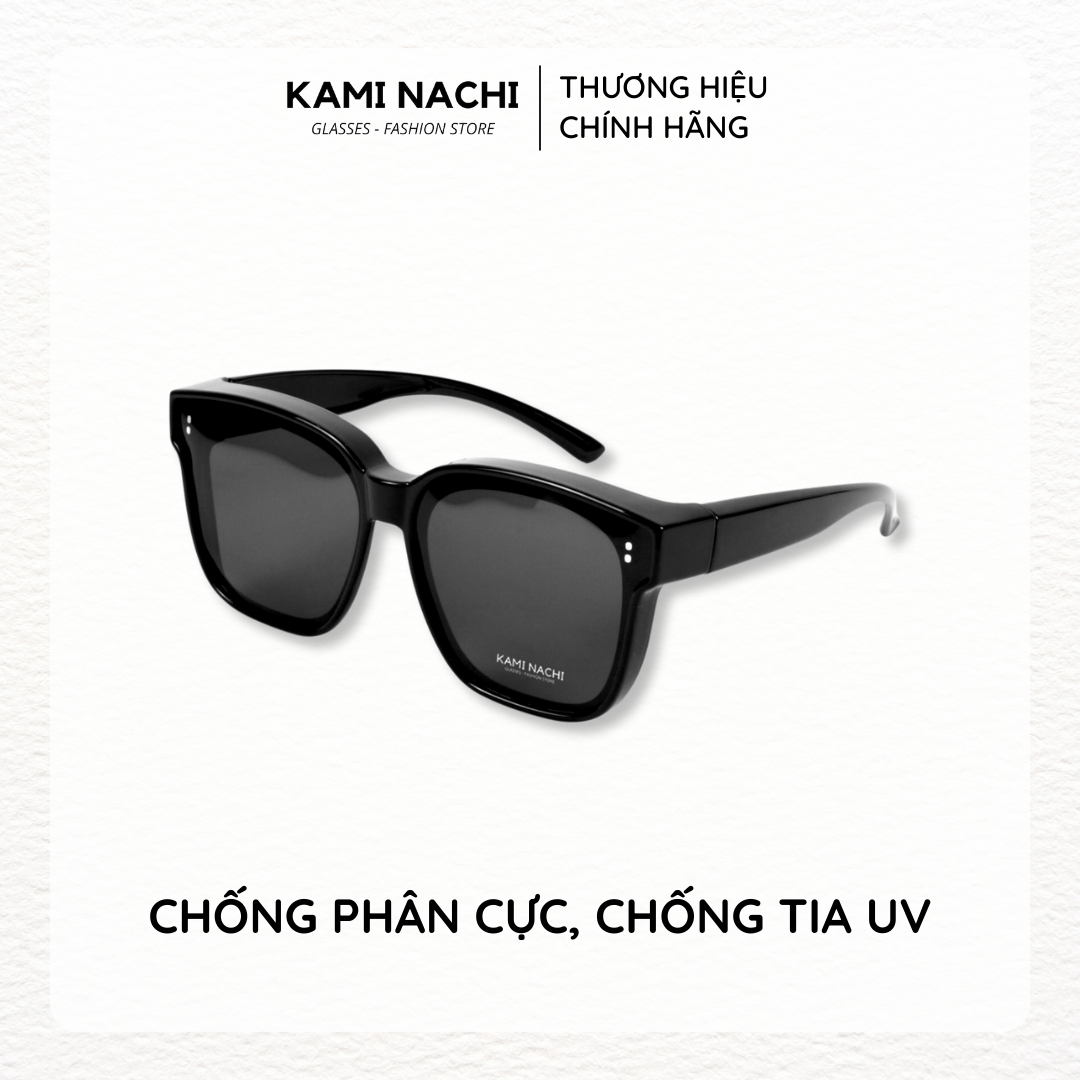 Gọng kính Shield Glasses chống phân cực, chống tia UV, có thể đeo cùng lúc với kính cận KAMI NACHI T8802