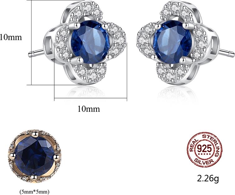 Combo bộ trang sức bạc nữ đính đá đẹp cao cấp 3 món BNT614 Bảo Ngọc Jewelry [THIẾT KẾ ĐỘC QUYỀN]