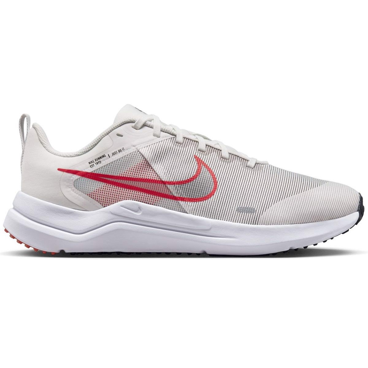 Giày chạy bộ nam NIKE DOWNSHIFTER 12 - PLATINUM TINT/LT CRIMSON-BLACK-WHITE - 9.5 US