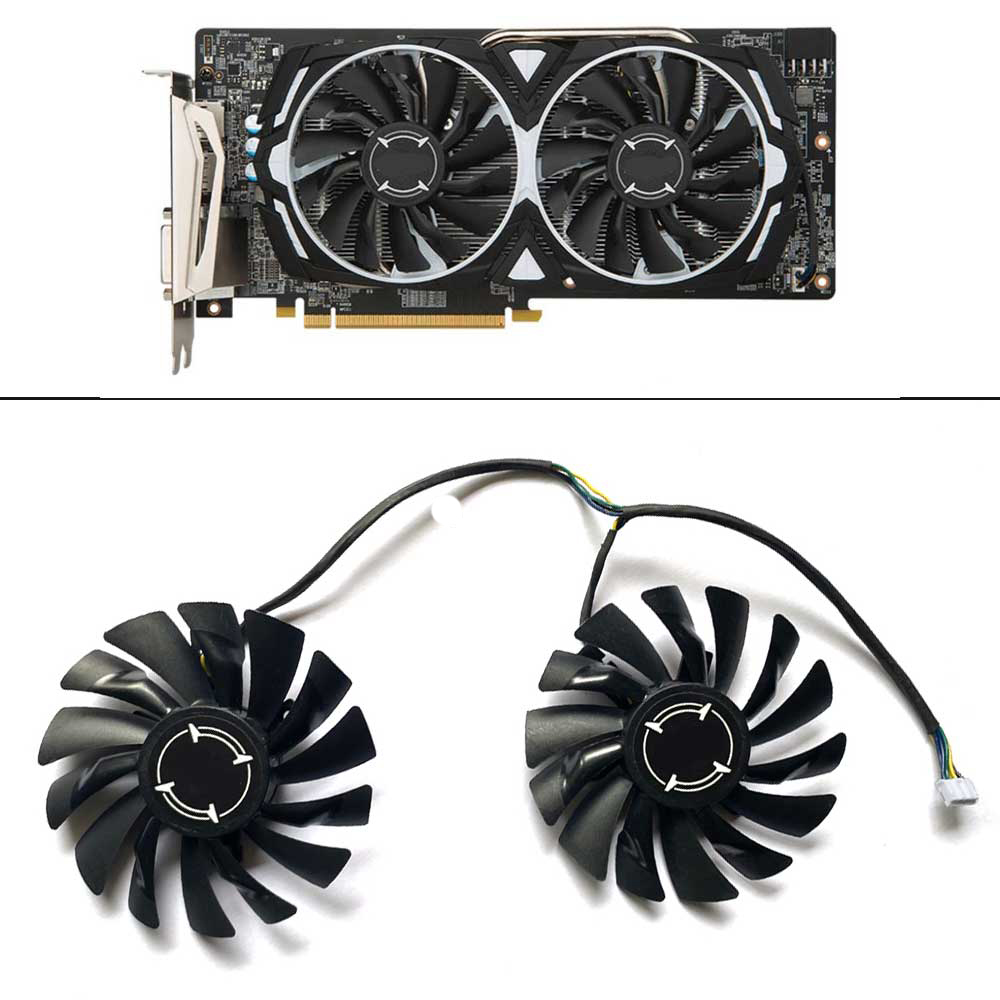 2pcs/lot Original 87mm PLD09210S12HH 4PIN RtX580 P106-100 Mining GPU Fan For MSI RtX 470 480 570 580 ARMOR Graphics Video Card Cooling Fans