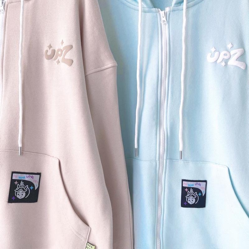 UPZ Áo Khoác Hoodie Dây Kéo Cơ Bản SS2