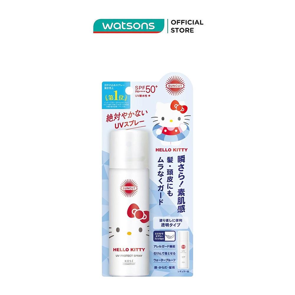 Xịt Chống Nắng Kosé Suncut UV Protect Spray SPF50+ PA++++ 60g (Hello Kitty)