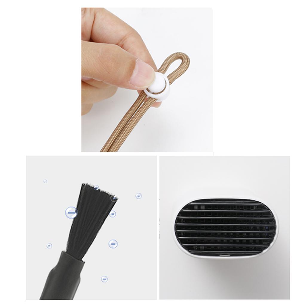 Portable Wearable Air Purifier Necklace Mini USB for Sports Office white