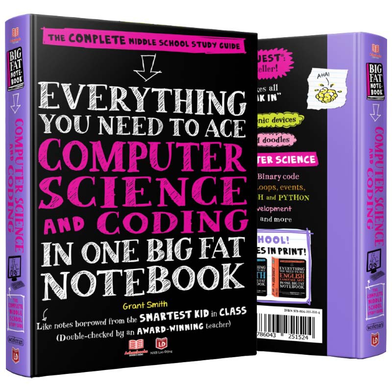 Sách Big Fat Notebooks -Everything you need to ace - Sổ Tay Học Tập Toán Học, Khoa Học, Hóa Học, Hình Học, Đại Số, Khoa Học Máy Tính, Sinh Học ( Bộ 7 cuốn Tiếng Anh ) - Á Châu Books , bìa cứng in màu