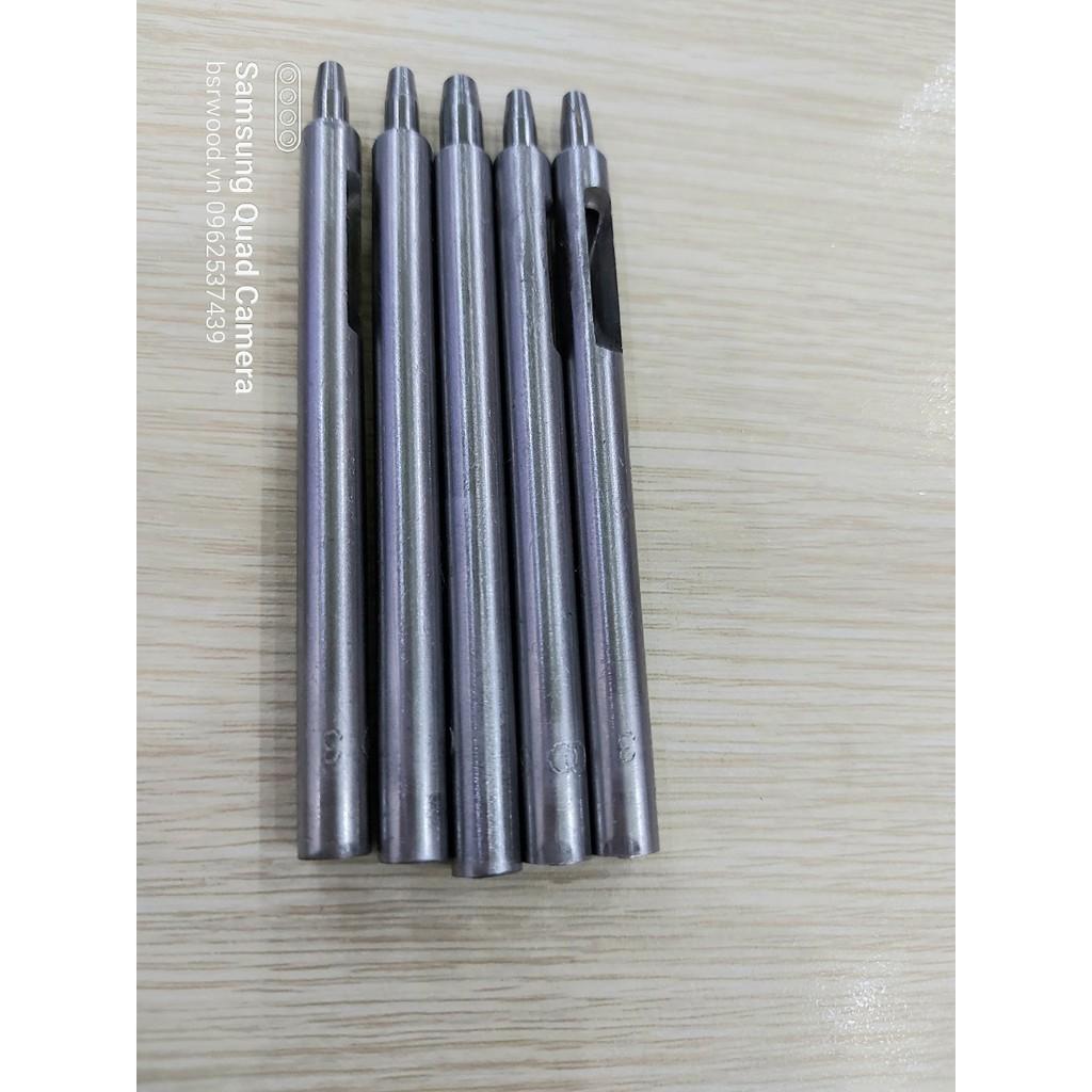 Cây đục lỗ Dụng cụ đục lỗ tròn Size 1-1.5-2-2.5-3-3.5-4-5-6-7-8-9-10mm Bằng thép không gỉ Sắc bén Hàng nhập loại 1