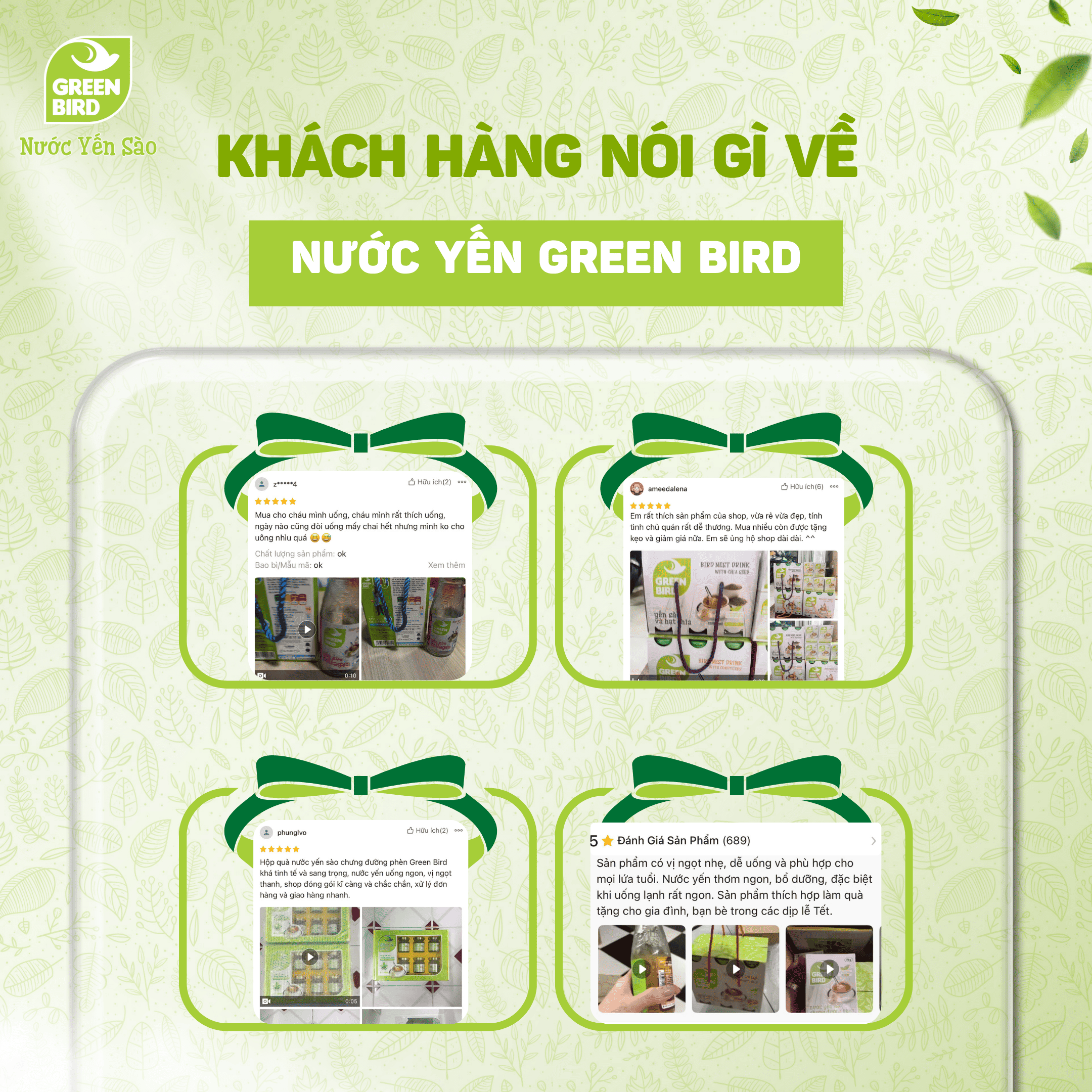 Nước Yến Và Sâm Lát Green Bird Tăng Sức Đề Kháng Hũ 72g
