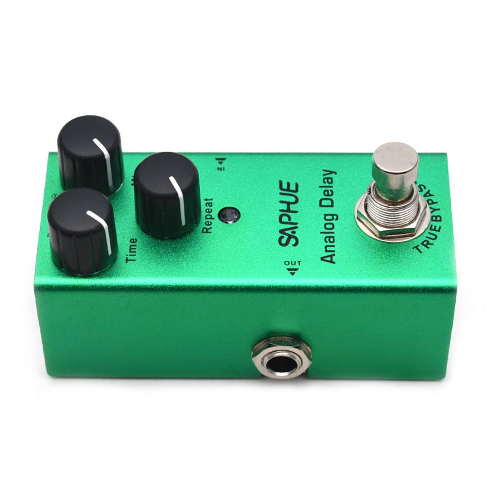 Guitar Pedal with LED Light 9V DC Lightweight with Metal Shell for Electric Guitar Bass