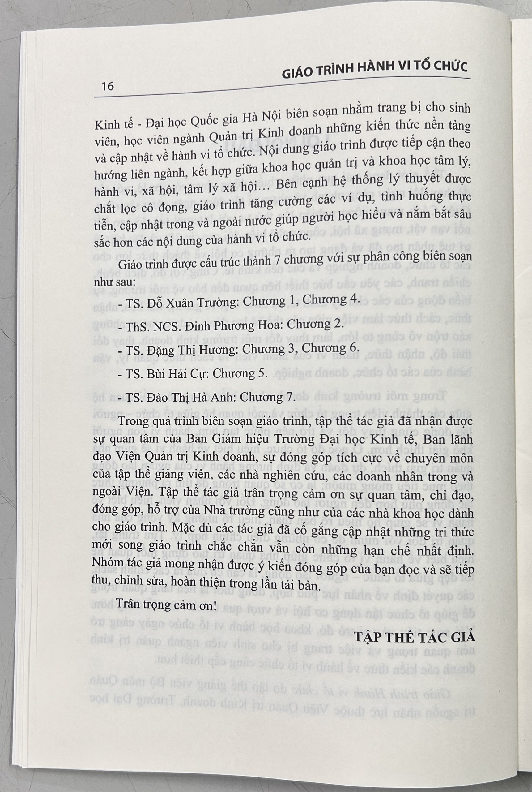 Sách - Giáo Trình Hành Vi Tổ Chức