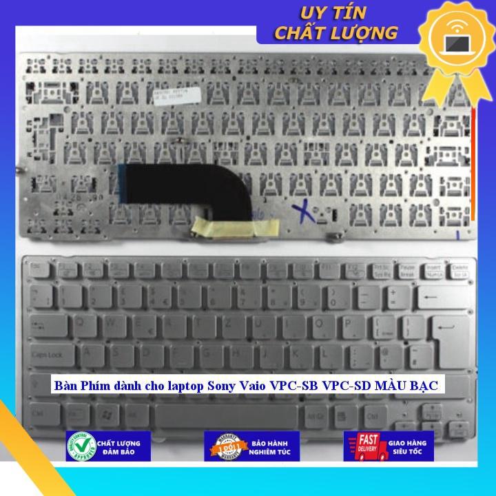 Hình ảnh Bàn Phím dùng cho laptop Sony Vaio VPC-SB VPC-SD MÀU BẠC - MÀU BẠC - CÓ ĐÈN - Hàng Nhập Khẩu New Seal