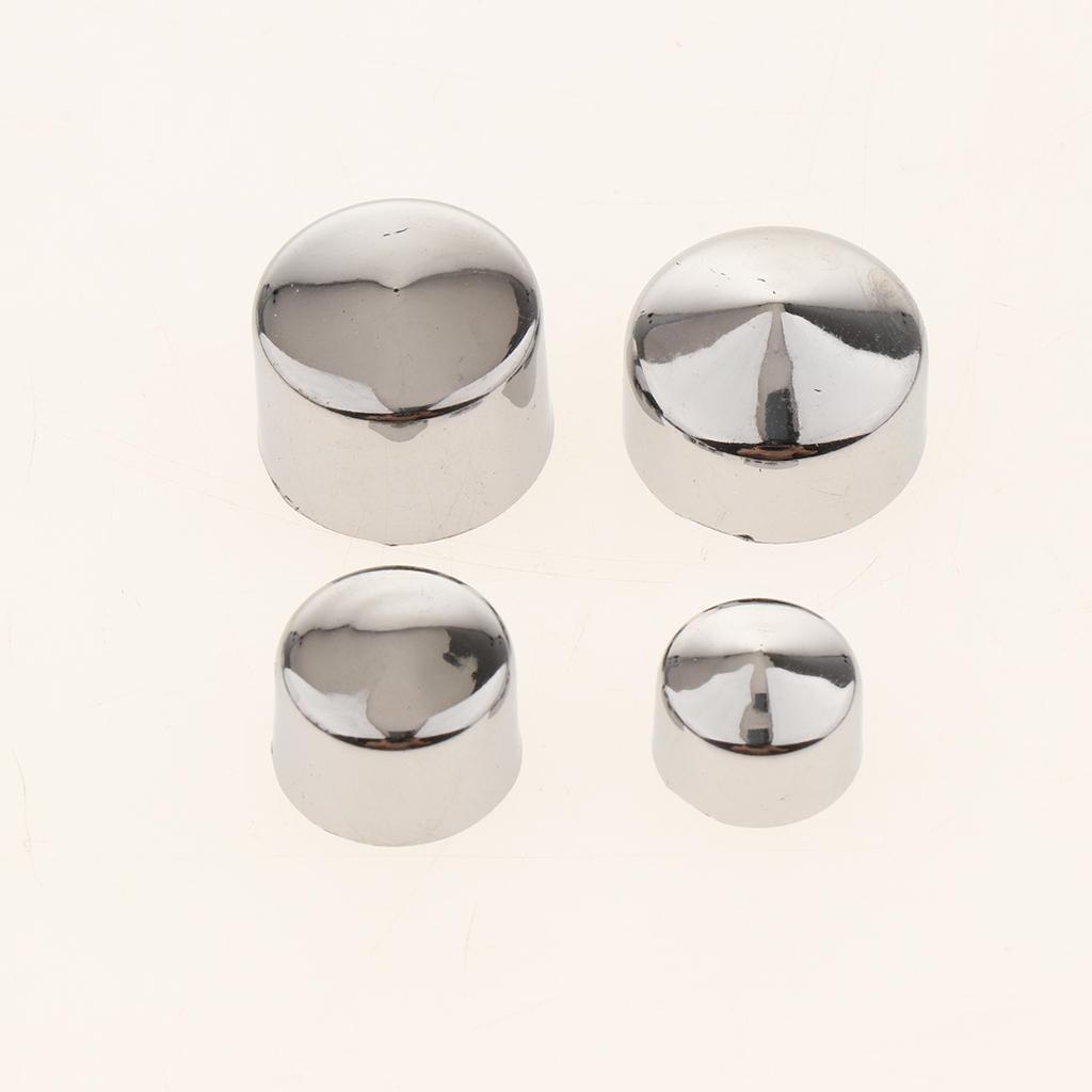 Solid Motorcycle Chrome ABS Toppers Caps Cover for FLT/
