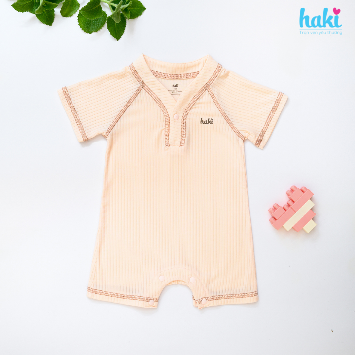 Bộ body đùi tay raglan cổ trụ vải gỗ sồi cao cấp cho bé 4-12kg + Set body liền thân cho bé chất liệu Modal siêu mềm mịn, hàng chính hãng xuất khẩu HAKI BM010