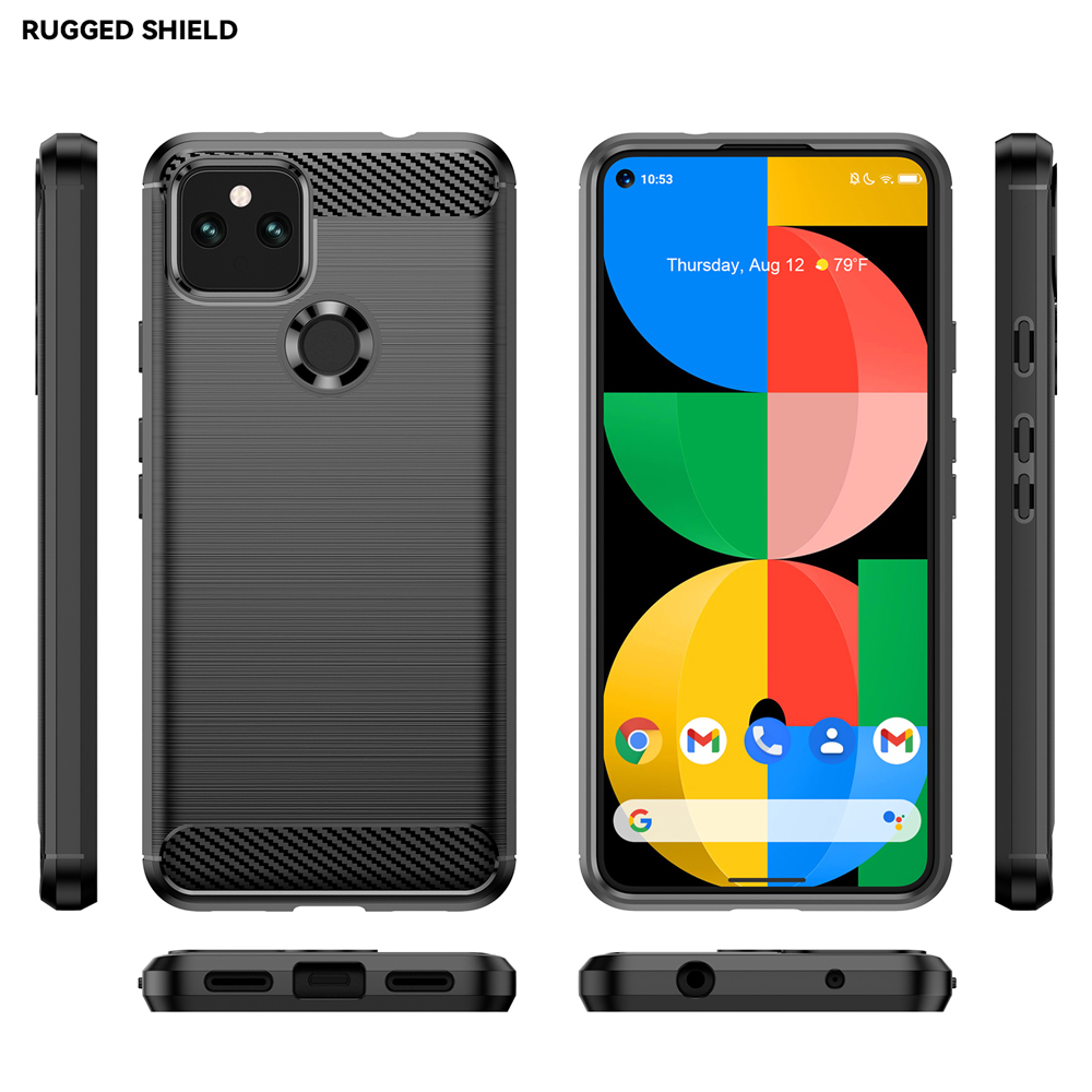 Ốp lưng dành cho Google Pixel 5A 5G silicone mềm Carbon phay xước chống sốc chống vân tay