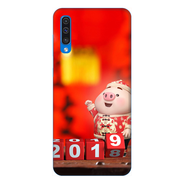 Ốp lưng dành cho điện thoại Samsung Galaxy A50 hình Heo Con Chúc Tết Mẫu 2 - Hàng chính hãng