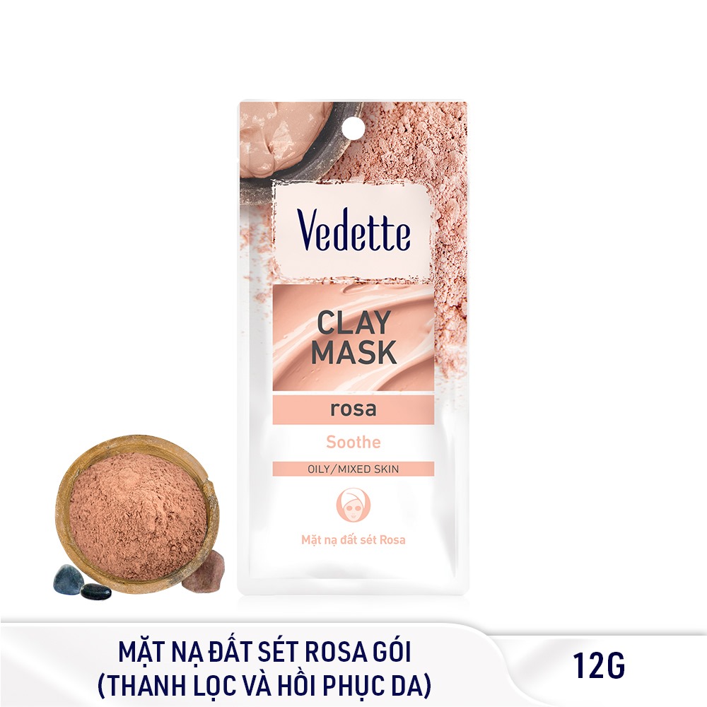 Bộ sưu tập mặt nạ Vedette Rosa - Clay Mask ROSA