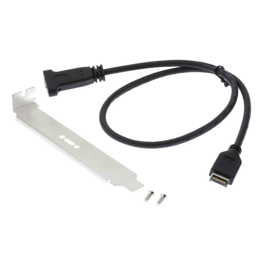 USB3.1 Front Panel Header Type E to Type-C Female Extension Cable