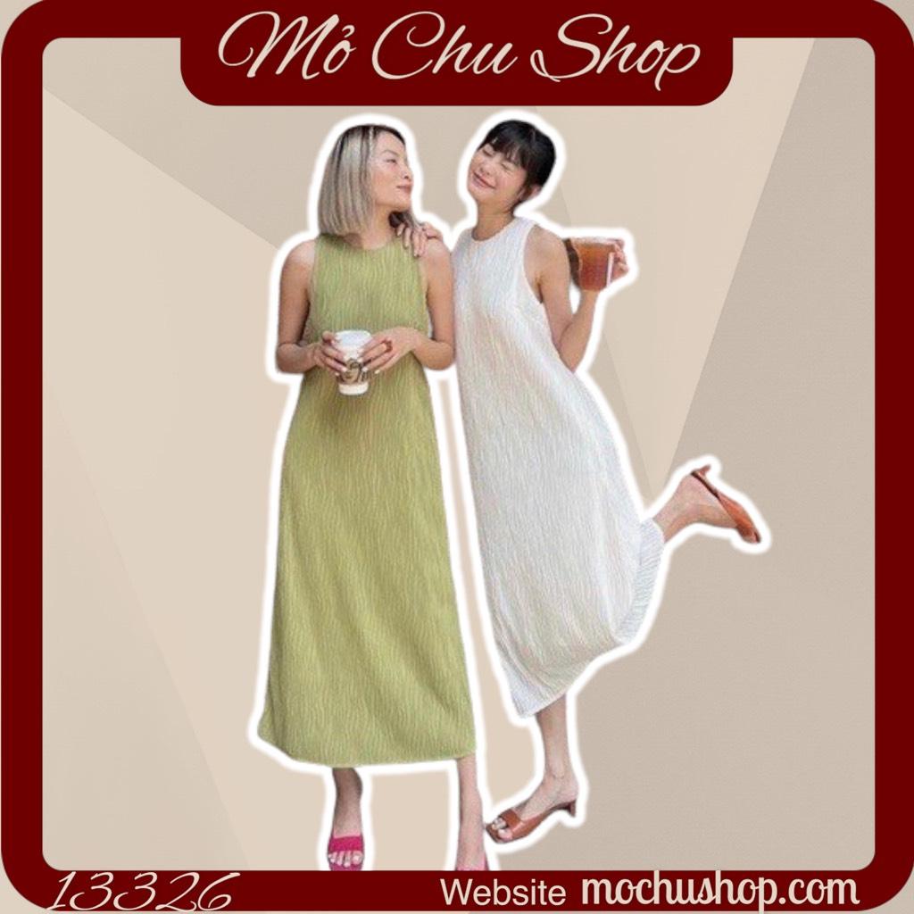 ĐẦM MAXI SUÔNG VẢI RỢN SÓNG 13326