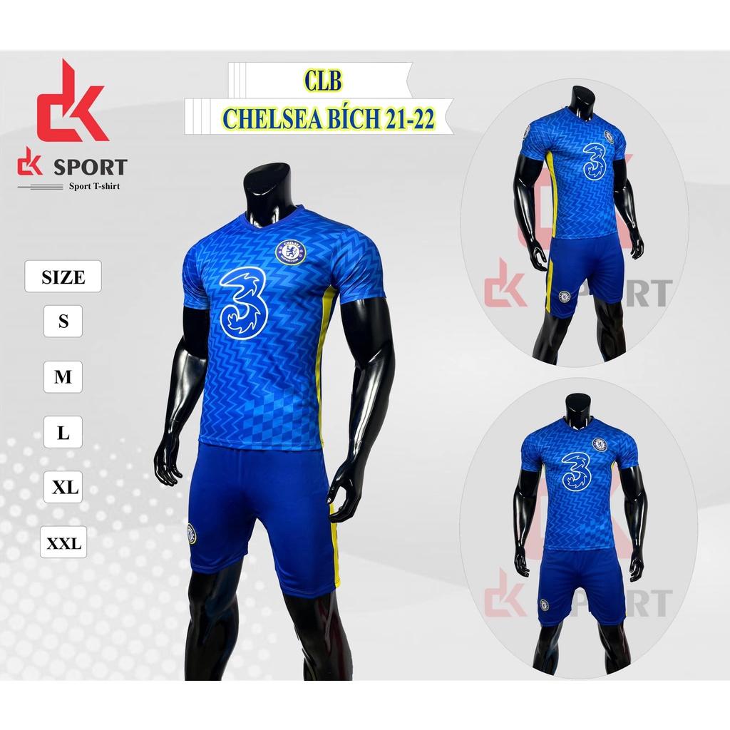 Bộ quần áo đá bóng CLB Chelsea mùa giải 2021 -2022 sẵn kho thoáng mát, chất lượng cao đủ màu đủ size