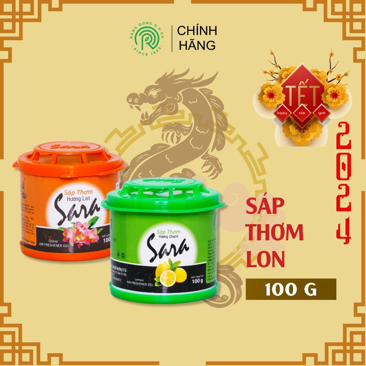 Sáp thơm lon Sara 100g