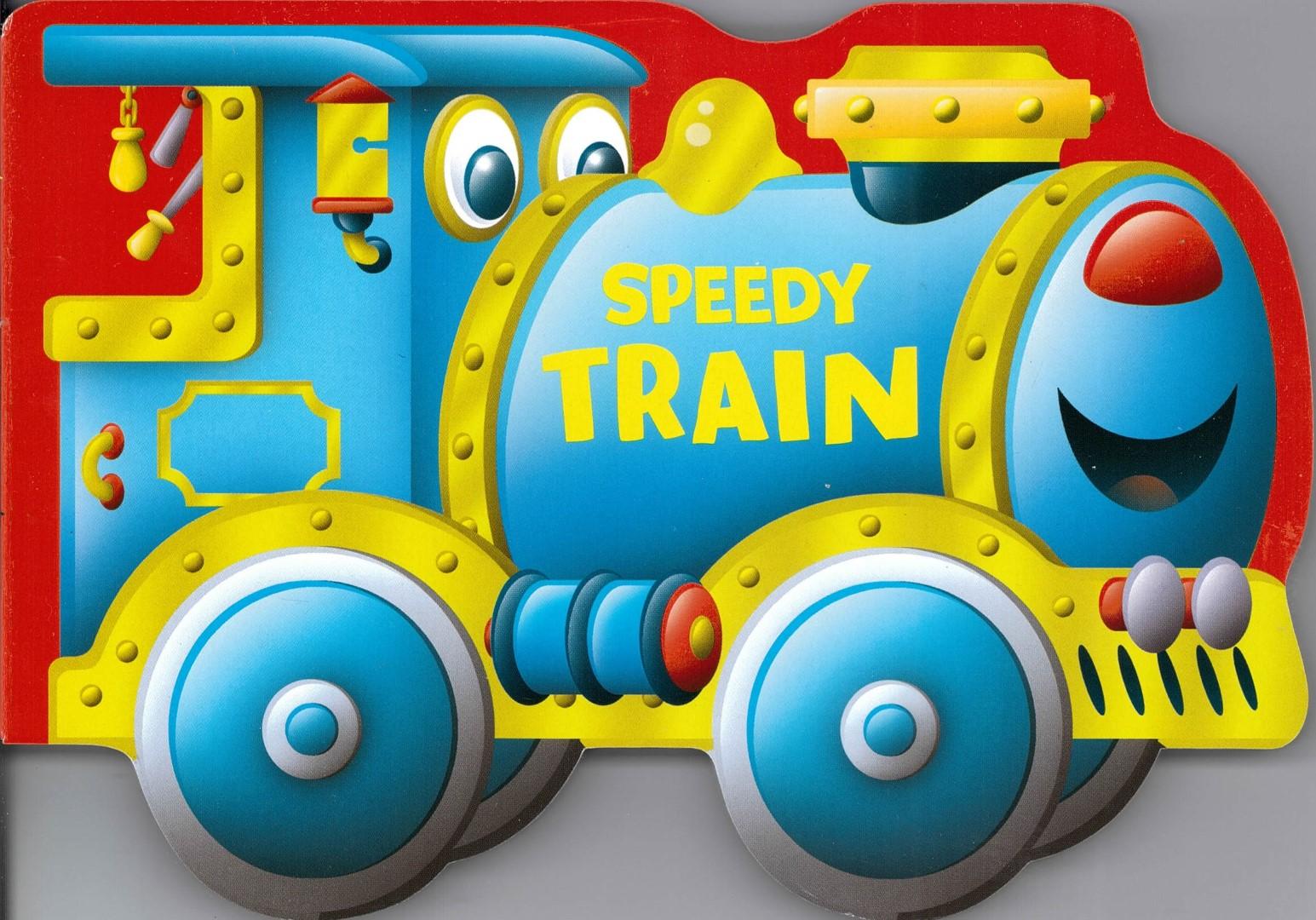 Speedy Train Shaped Vehicle Board Book