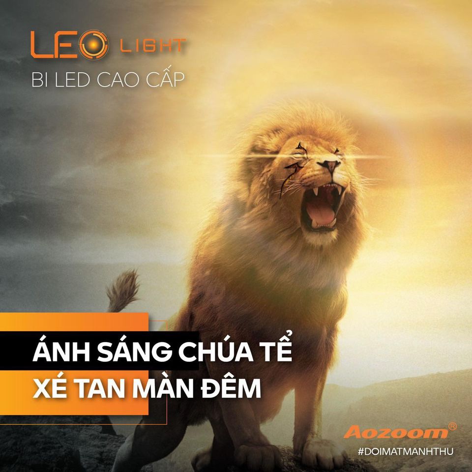 Bộ Đèn Bi Led AOZOOM LEO Light Chính Hãng , Đen Bi Led Pha Sư Tử Aozoom Siêu Sáng