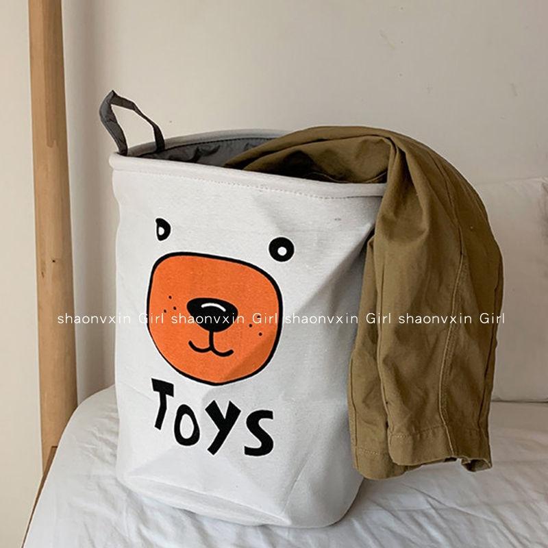 Giỏ đựng đồ giặt có hai quai cầm chống thấm nước thiết kế dễ thương tiện dụng