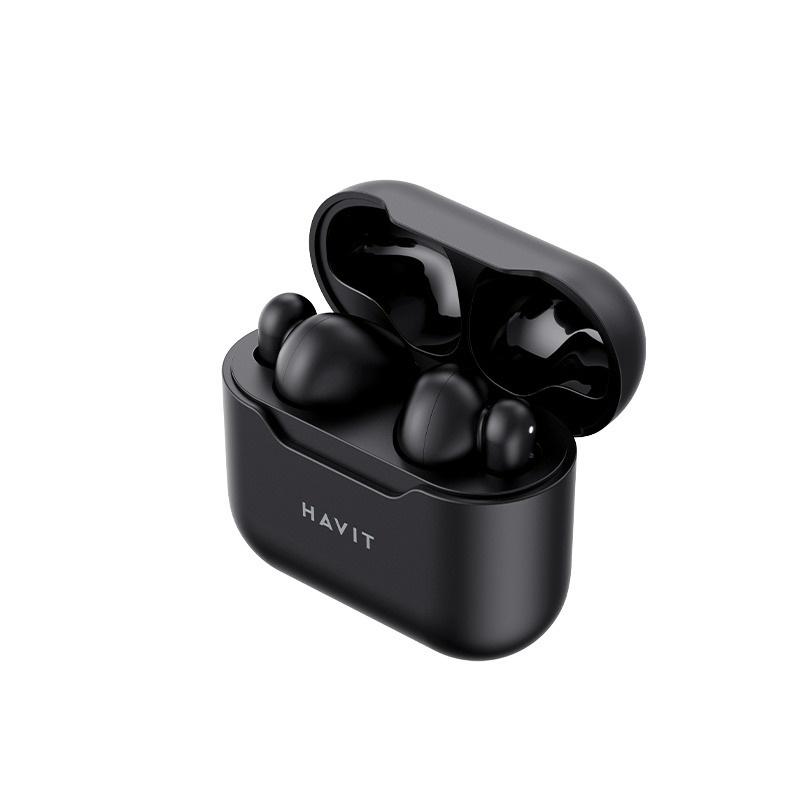 Tai Nghe Bluetooth TWS HAVIT TW960, BT 5.1, Độ Trễ Thấp, Kháng Nước IPX4, Nghe Đến 16H - Hàng Chính Hãng