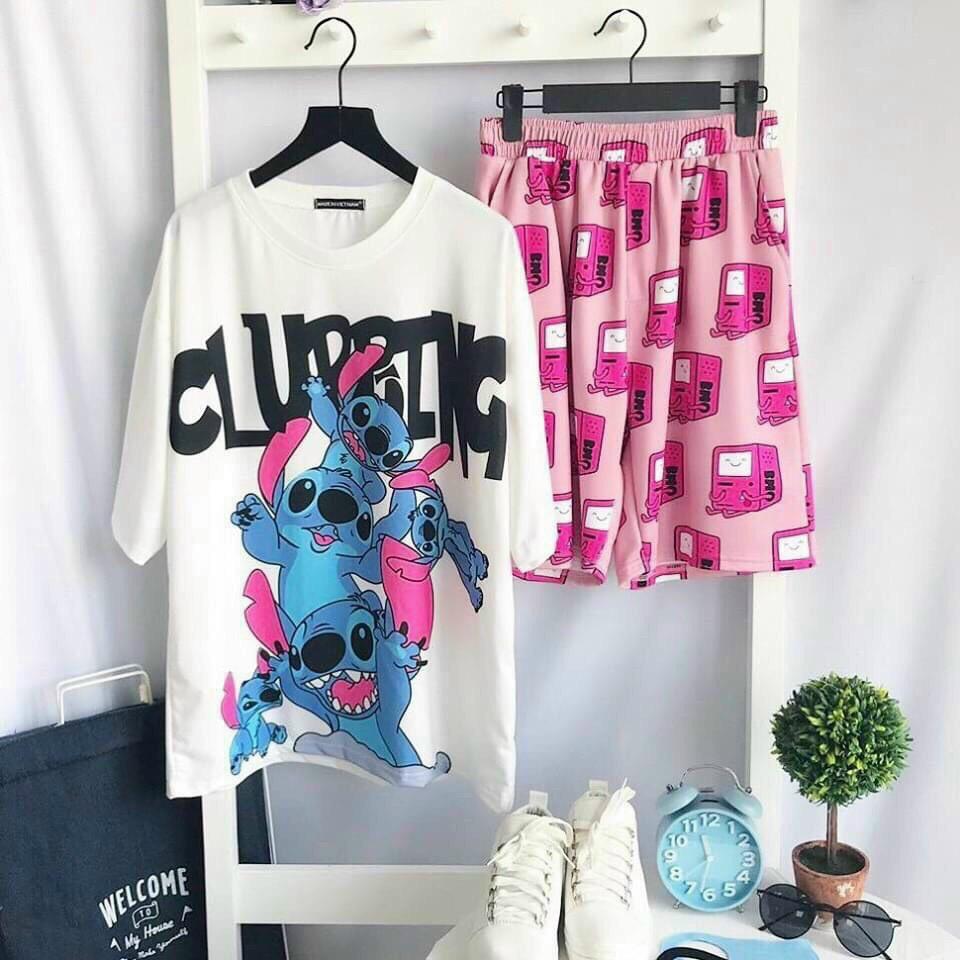 SET THUN NỮ COTTON NHIỀU MÀU SẮC SINH ĐỘNG THIẾT KẾ HỌA TIẾT SIÊU XINH