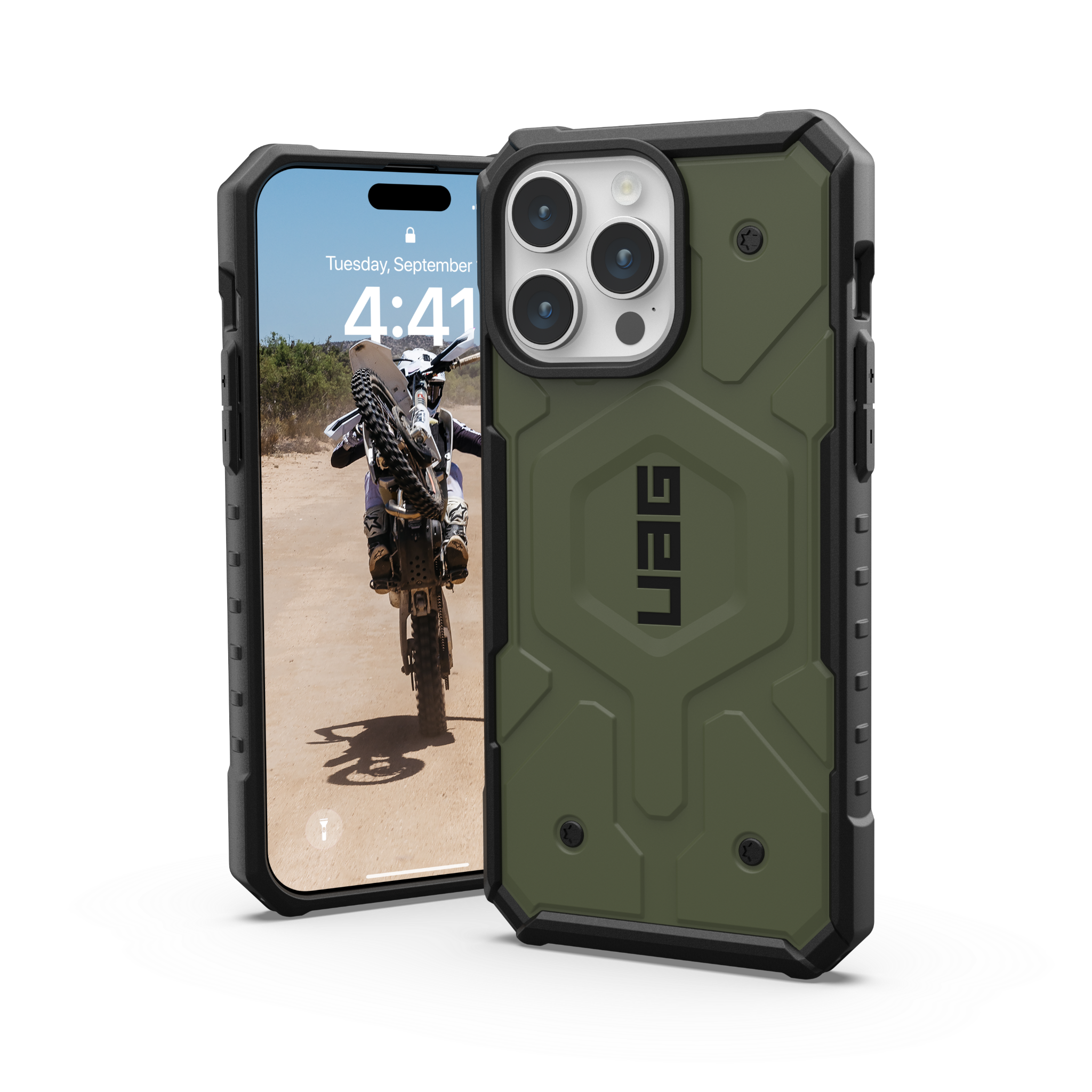 Ốp Lưng Chống Sốc UAG Pathfinder Hỗ Trợ Sạc Mag.safe Cho iPhone 15 Pro Max [6.7 INCH] Hàng chính hãng