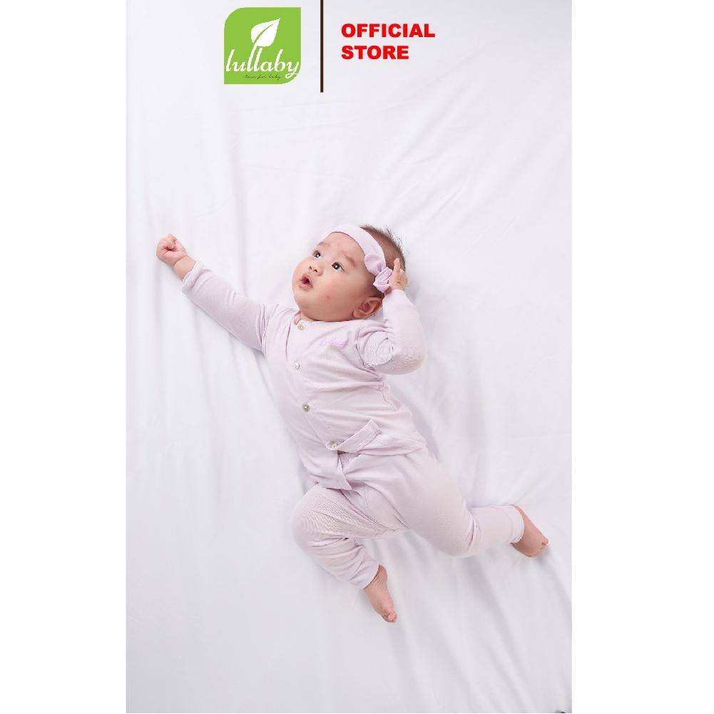 LULLABY - Bộ đồ cài giữa tay dài sơ sinh NH122V