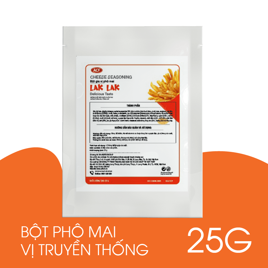 Bột phô mai Lak Lak - Vị truyền thống - Gói 25g