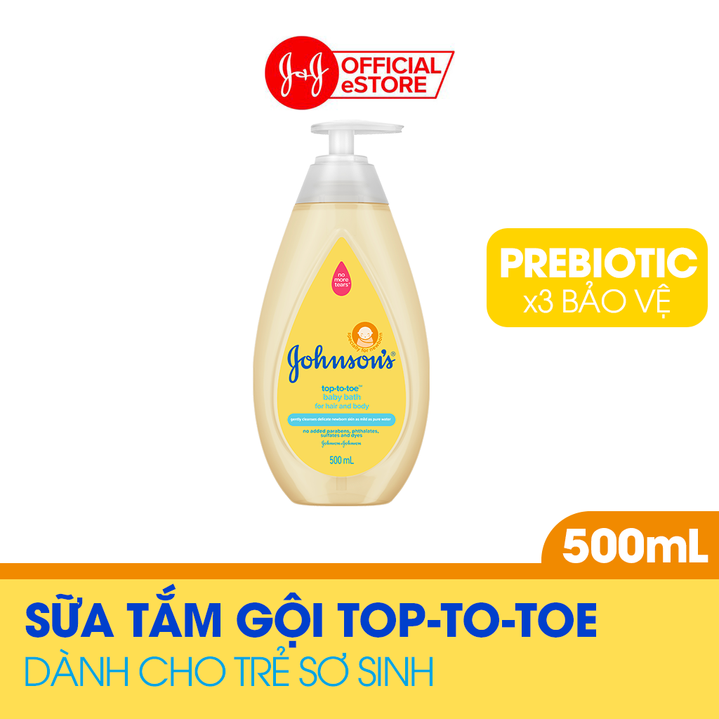 Sữa tắm gội toàn thân Johnson's Baby (500ml)