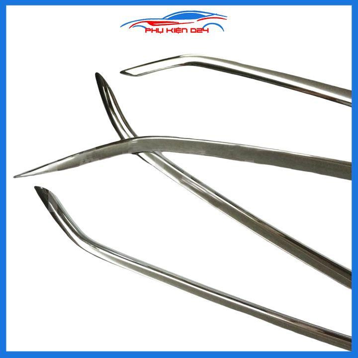 Ốp viền đèn gầm trước Tucson 2016-2017-2018, 2019-2020-2021 mạ Crom chống trầy trang trí làm đẹp xe