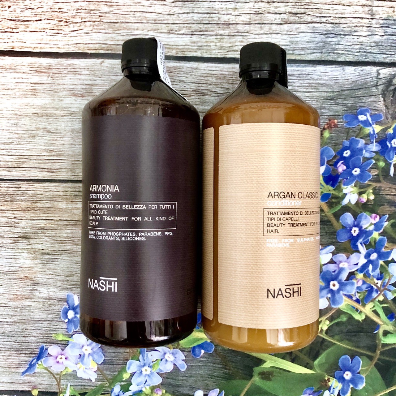 [+Tặng mũ trùm] CẶP DẦU GỘI XÃ NASHI ARGAN ARMONIA CHO TÓC DẦU VÀ GÀU NGỨA CHÍNH HÃNG Ý 1000MLX2