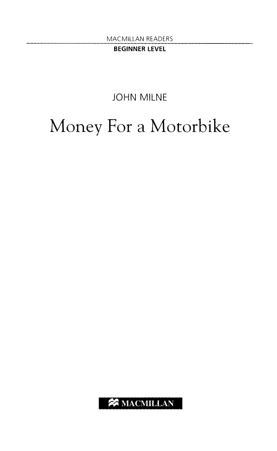 MR Money for Motorbike Beginner ( no CD )