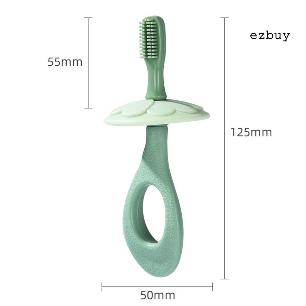 Bàn chải đánh răng bằng silicone hình cánh hoa dành cho trẻ em