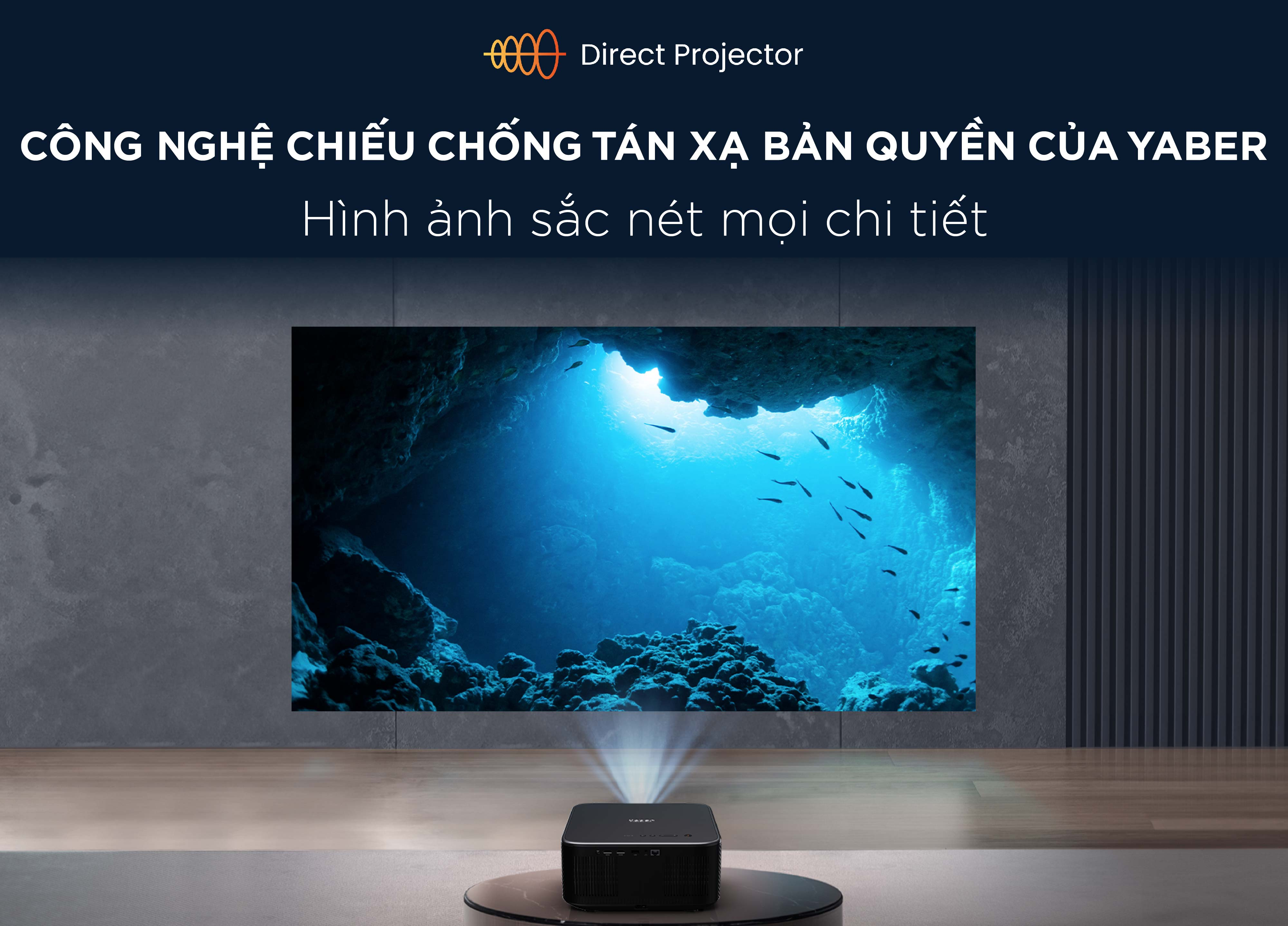 Máy chiếu thông minh Yaber K3 tích hợp loa JBL Android Tivi Netflix bản quyền  Full-HD 4K- Hàng Chính Hãng - Thương hiệu Máy chiếu gia đình và văn phòng hàng đầu