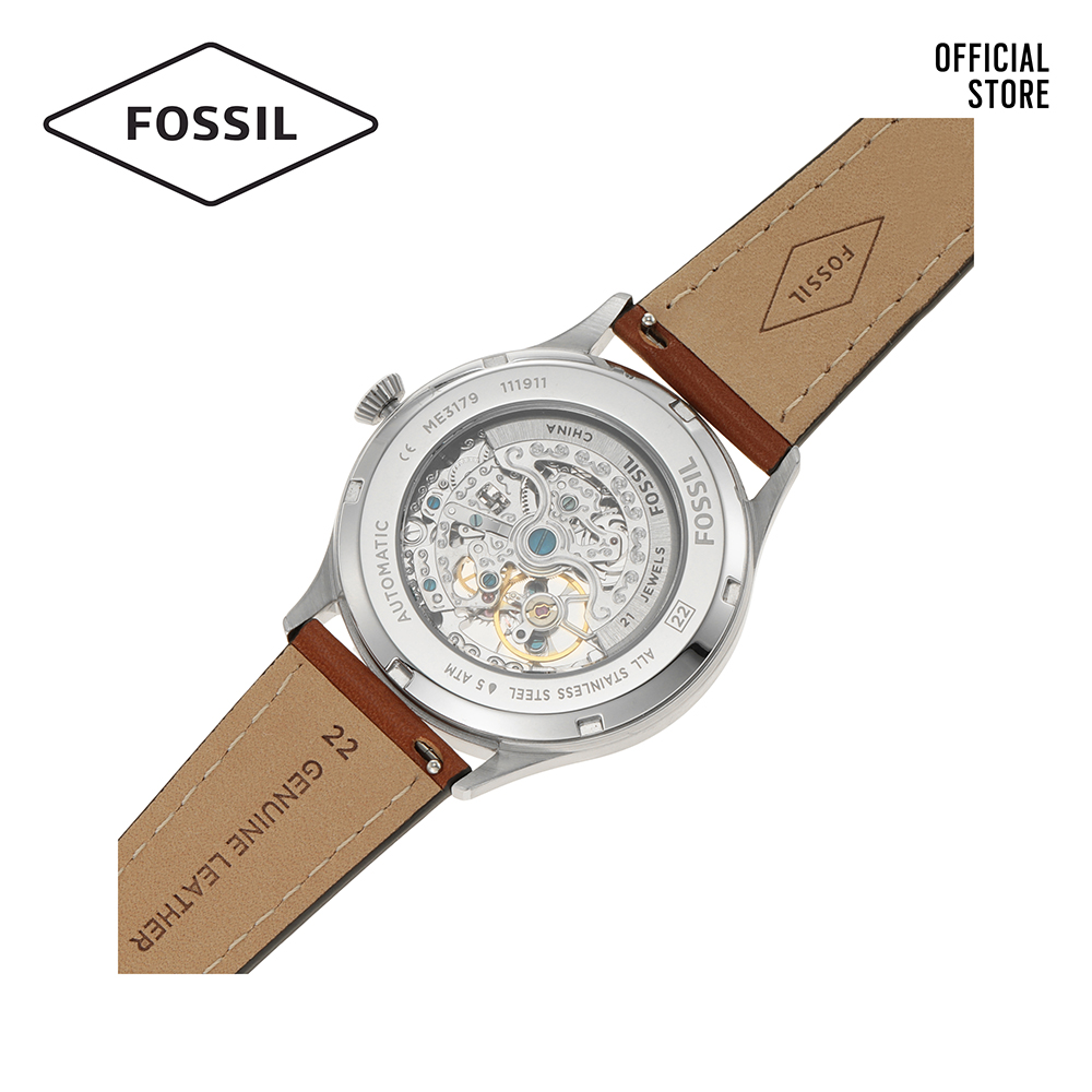 Đồng hồ nam FOSSIL Forrester dây da ME3179 - màu xanh dương